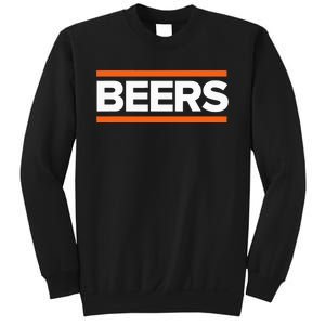 BEERS Funny Party Beer Day Drinking Blue & Orange Sweatshirt