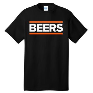 BEERS Funny Party Beer Day Drinking Blue & Orange Tall T-Shirt