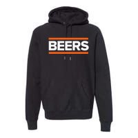 BEERS Funny Party Beer Day Drinking Blue & Orange Premium Hoodie