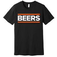 BEERS Funny Party Beer Day Drinking Blue & Orange Premium T-Shirt