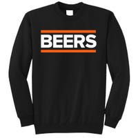 BEERS Funny Party Beer Day Drinking Blue & Orange Tall Sweatshirt