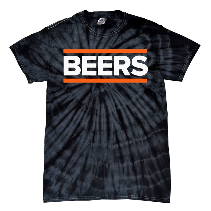 BEERS Funny Party Beer Day Drinking Blue & Orange Tie-Dye T-Shirt