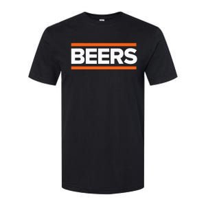 BEERS Funny Party Beer Day Drinking Blue & Orange Softstyle CVC T-Shirt