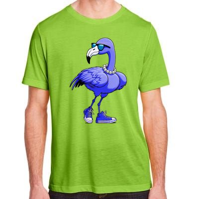 Blue Flamingo Pearls Comma La Kamala Harris 2024 Adult ChromaSoft Performance T-Shirt