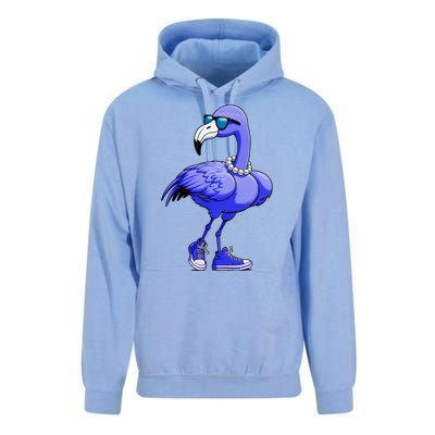 Blue Flamingo Pearls Comma La Kamala Harris 2024 Unisex Surf Hoodie