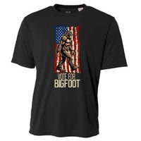 Bigfoot for President Election Vote Sasquatch USA Flag 2024 Cooling Performance Crew T-Shirt