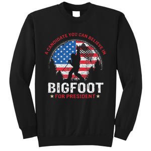 Bigfoot For President Election 2024 Funny Vote Sasquatch Usa Sweatshirt