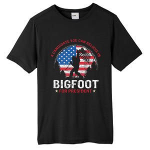 Bigfoot For President Election 2024 Funny Vote Sasquatch Usa Tall Fusion ChromaSoft Performance T-Shirt