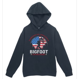 Bigfoot For President Election 2024 Funny Vote Sasquatch Usa Urban Pullover Hoodie