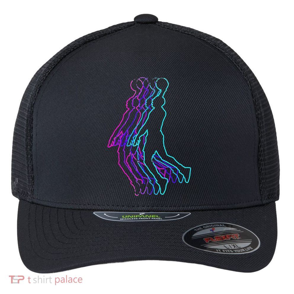 Basketball For Player Slam Dunk Teens Flexfit Unipanel Trucker Cap