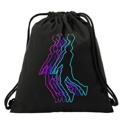 Basketball For Player Slam Dunk Teens Drawstring Bag