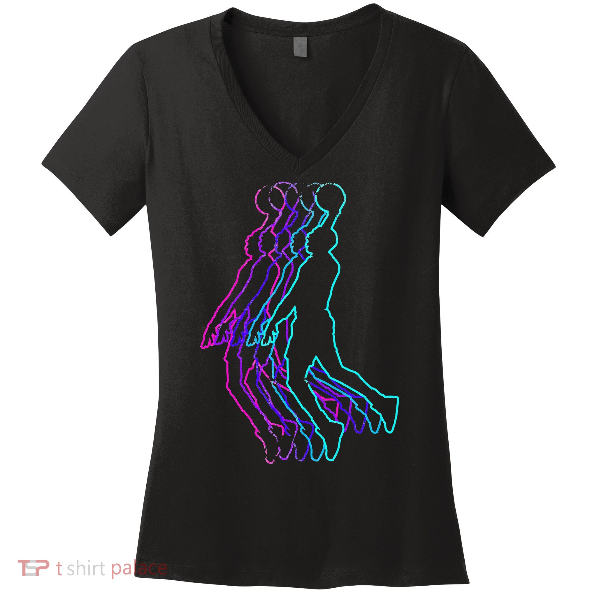 Basketball For Player Slam Dunk Teens Women's V-Neck T-Shirt
