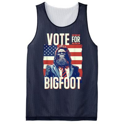 Bigfoot For President Election Vote Sasquatch Usa Flag 2024 Mesh Reversible Basketball Jersey Tank