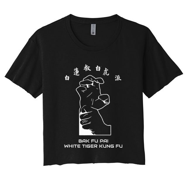 Bak Fu Pai the White Tiger Kung Fu  Crop Top