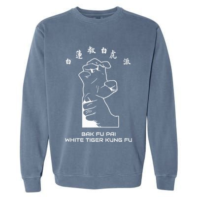Bak Fu Pai the White Tiger Kung Fu  Garment-Dyed Sweatshirt
