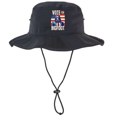 Bigfoot For President Election Vote Sasquatch Usa Flag 2024 Legacy Cool Fit Booney Bucket Hat