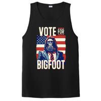 Bigfoot For President Election Vote Sasquatch Usa Flag 2024 PosiCharge Competitor Tank