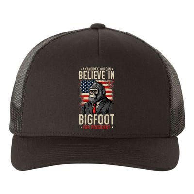 Bigfoot For President Election 2024 Funny Vote Sasquatch Usa Yupoong Adult 5-Panel Trucker Hat