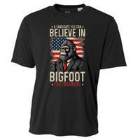 Bigfoot For President Election 2024 Funny Vote Sasquatch Usa Cooling Performance Crew T-Shirt