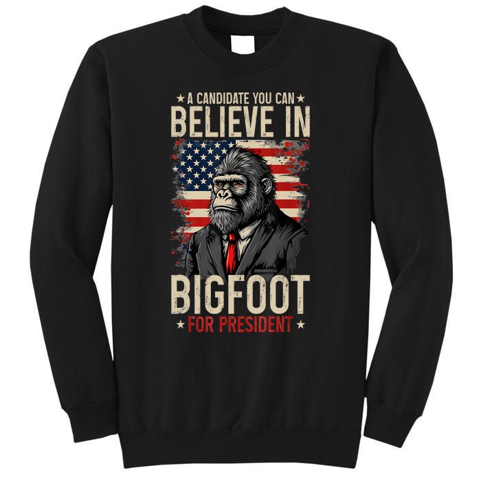 Bigfoot For President Election 2024 Funny Vote Sasquatch Usa Sweatshirt