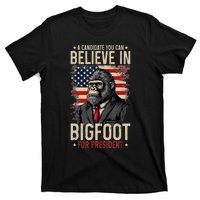 Bigfoot For President Election 2024 Funny Vote Sasquatch Usa T-Shirt