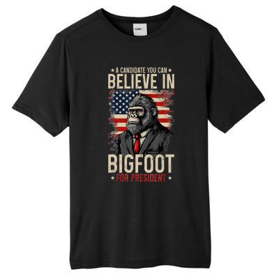 Bigfoot For President Election 2024 Funny Vote Sasquatch Usa Tall Fusion ChromaSoft Performance T-Shirt