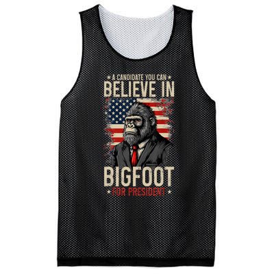 Bigfoot For President Election 2024 Funny Vote Sasquatch Usa Mesh Reversible Basketball Jersey Tank