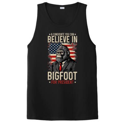 Bigfoot For President Election 2024 Funny Vote Sasquatch Usa PosiCharge Competitor Tank