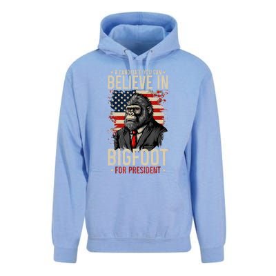 Bigfoot For President Election 2024 Funny Vote Sasquatch Usa Unisex Surf Hoodie