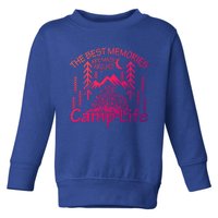 Bonfires Fire Pit Camping Best Memories Made Around Campfire Funny Gift Toddler Sweatshirt