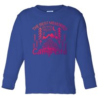 Bonfires Fire Pit Camping Best Memories Made Around Campfire Funny Gift Toddler Long Sleeve Shirt