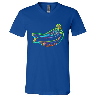 Banana Fruit Pop Art Gift V-Neck T-Shirt