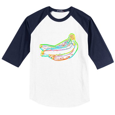 Banana Fruit Pop Art Gift Baseball Sleeve Shirt