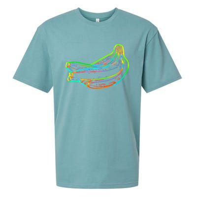 Banana Fruit Pop Art Gift Sueded Cloud Jersey T-Shirt