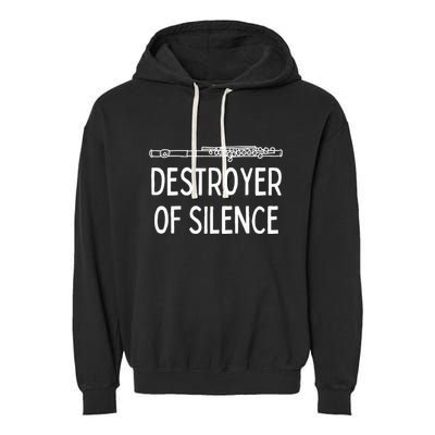Best Flute Player Band Music Flautist Funny Flute Garment-Dyed Fleece Hoodie
