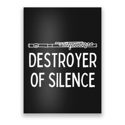 Best Flute Player Band Music Flautist Funny Flute Poster
