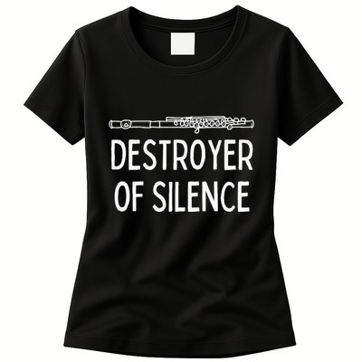 Best Flute Player Band Music Flautist Funny Flute Womens T-Shirt