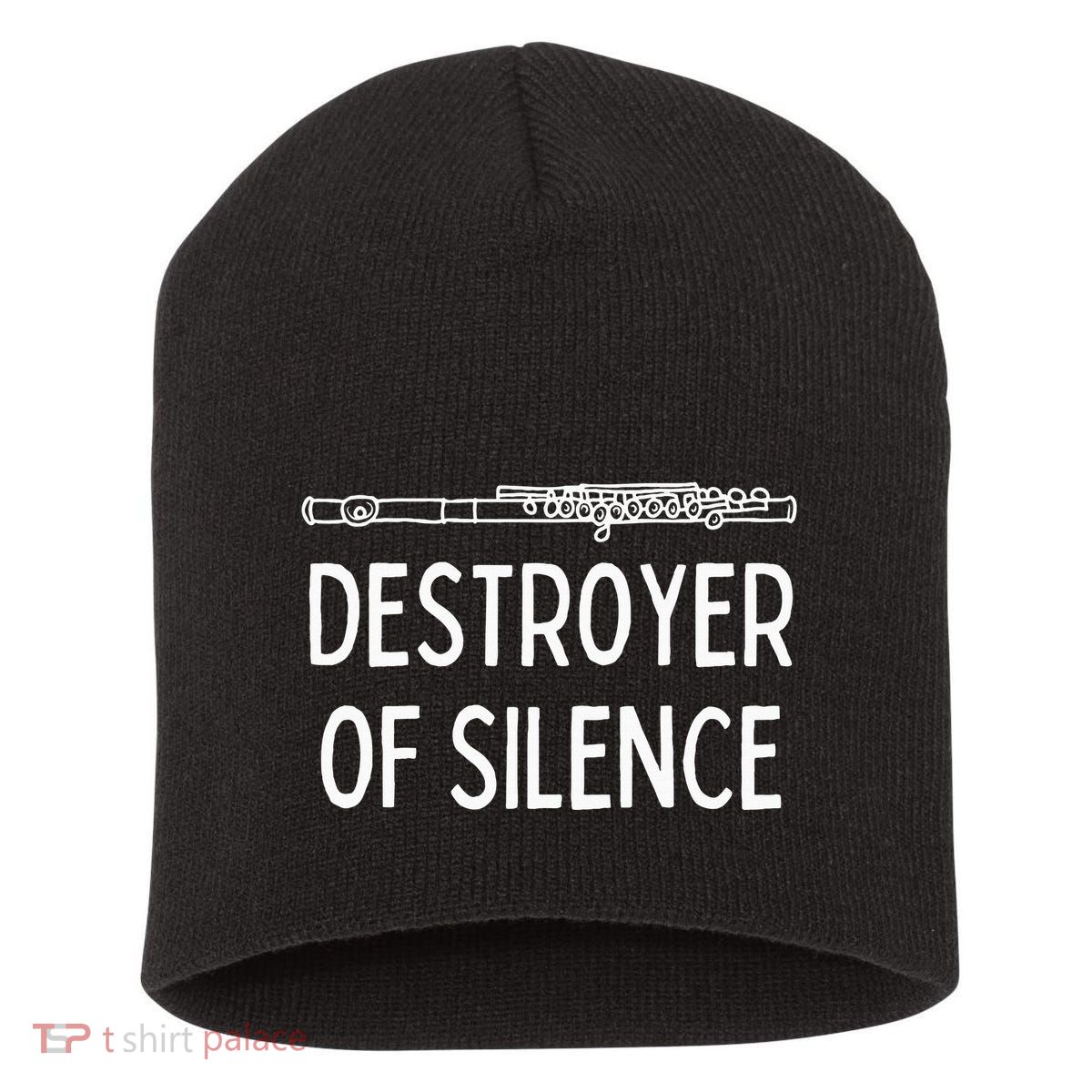 Best Flute Player Band Music Flautist Funny Flute Short Acrylic Beanie