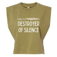 Best Flute Player Band Music Flautist Funny Flute Garment-Dyed Women's Muscle Tee