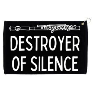 Best Flute Player Band Music Flautist Funny Flute Grommeted Golf Towel