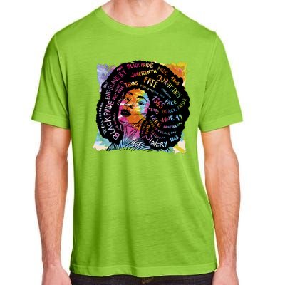 Black Female Pride Afro Adult ChromaSoft Performance T-Shirt