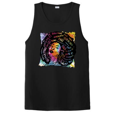 Black Female Pride Afro PosiCharge Competitor Tank