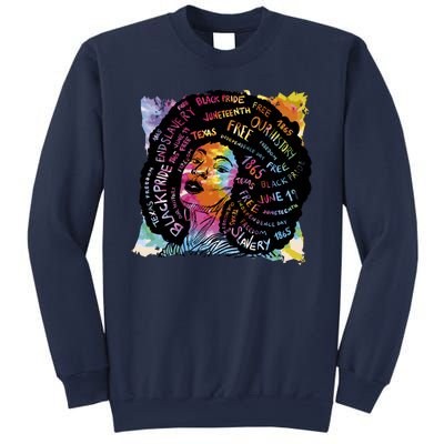 Black Female Pride Afro Sweatshirt