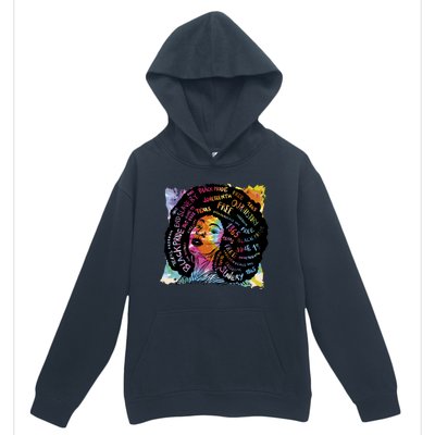 Black Female Pride Afro Urban Pullover Hoodie