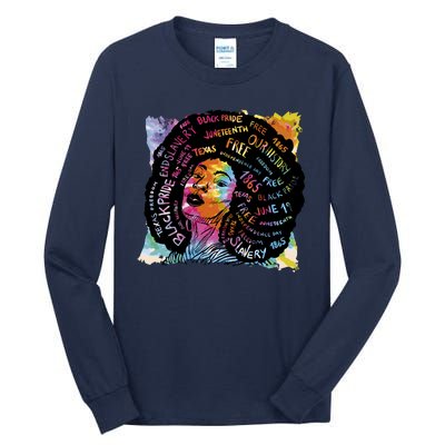 Black Female Pride Afro Tall Long Sleeve T-Shirt