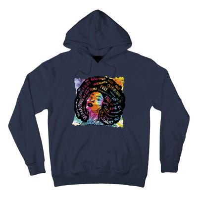 Black Female Pride Afro Tall Hoodie