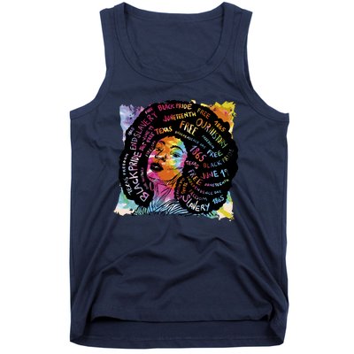 Black Female Pride Afro Tank Top