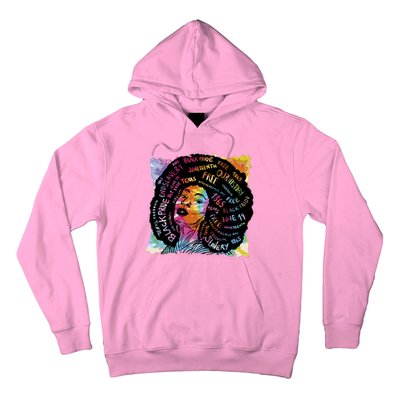 Black Female Pride Afro Hoodie