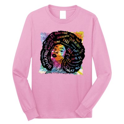 Black Female Pride Afro Long Sleeve Shirt