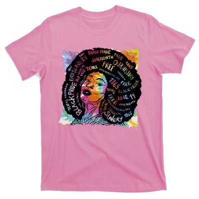 Black Female Pride Afro T-Shirt